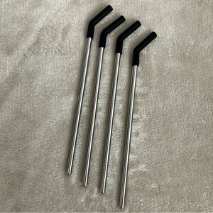 Reusable Metal Straws Set of 4